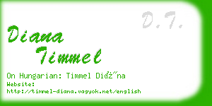 diana timmel business card